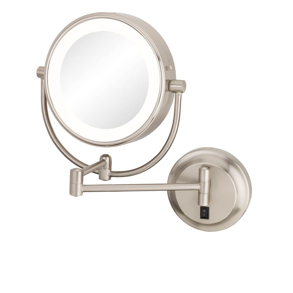 General Plumbing Supply DistributionAptationsNeomodern Magnified Makeup Mirror With Switchable Light Color in Brushed Nickel