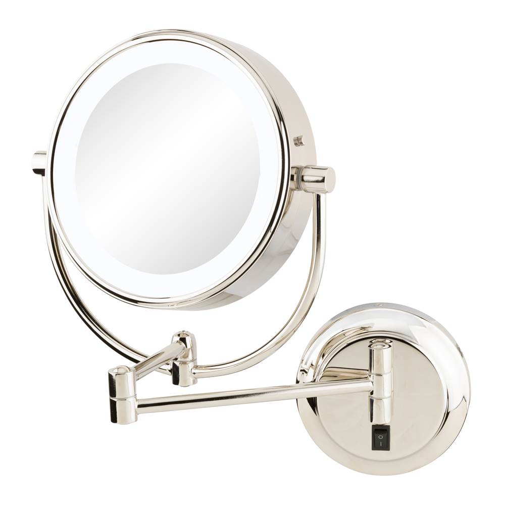 General Plumbing Supply DistributionAptationsNeomodern Magnified Makeup Mirror With Switchable Light Color in Polished Nickel