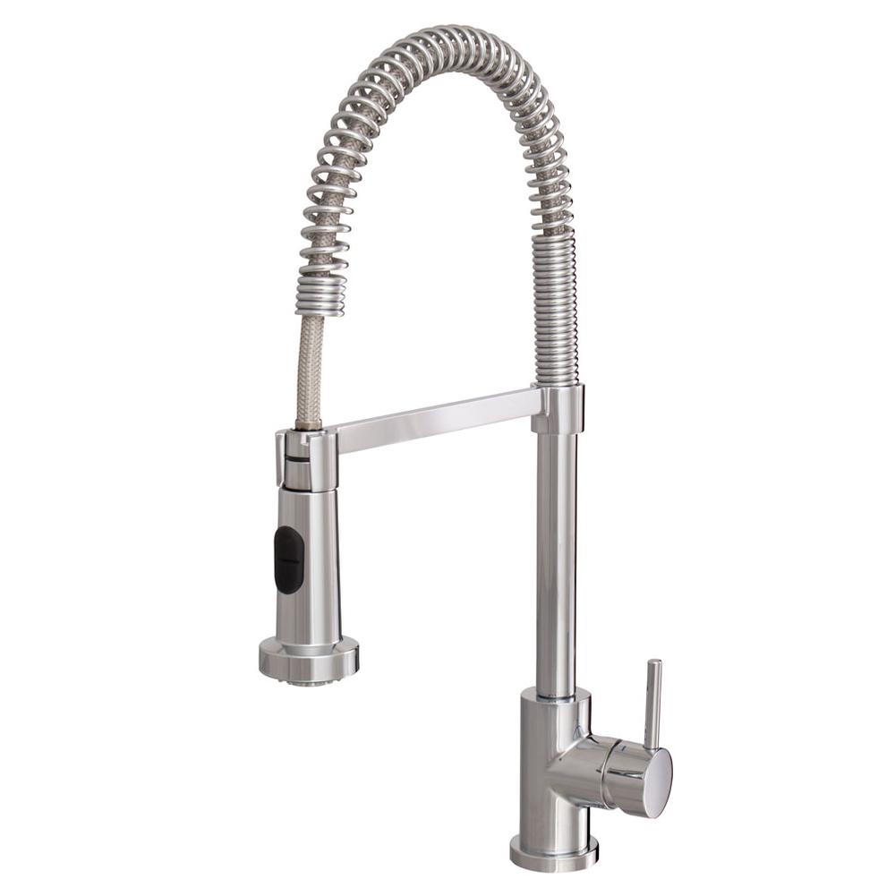 General Plumbing Supply DistributionAquabrass30045 Wizard Pull-Down Spray Kitchen Faucet