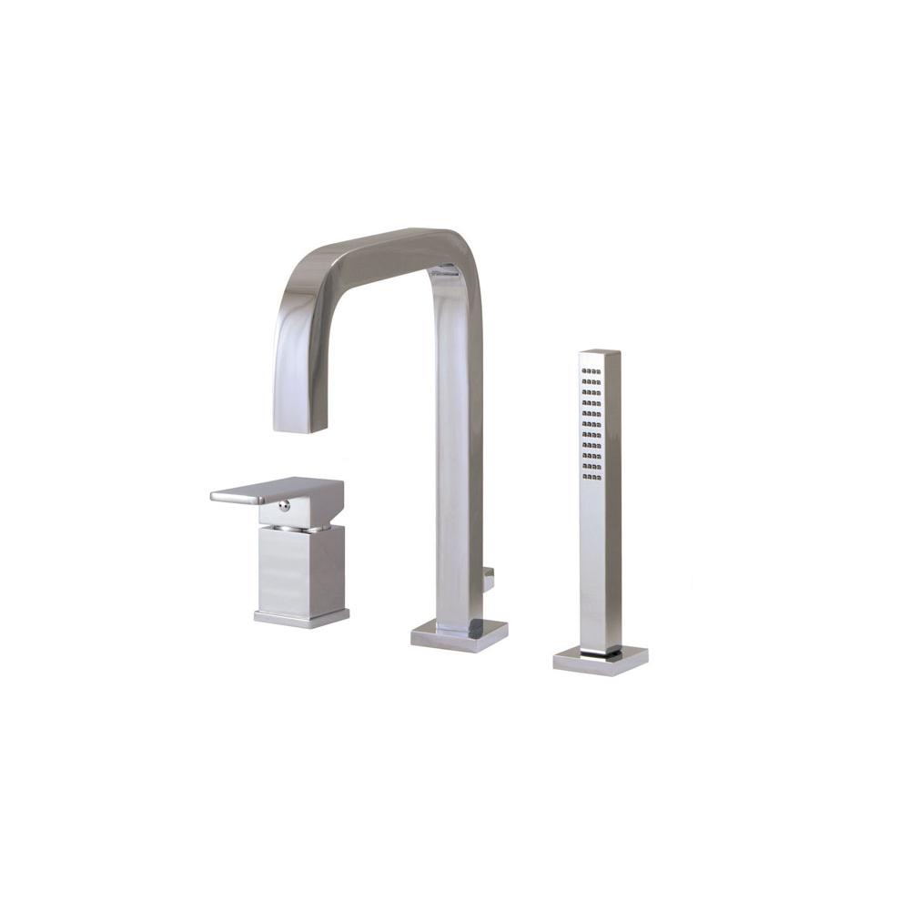 General Plumbing Supply DistributionAquabrassX7613 Xsquare 3 Pce  Tub Filler Faucet- Pressure Balance
