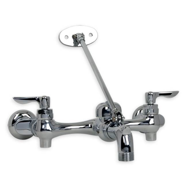 General Plumbing Supply DistributionAmerican StandardTop Brace Wall-Mount Service Sink Faucet With 6-Inch Vacuum Breaker Spout and Offset Shanks