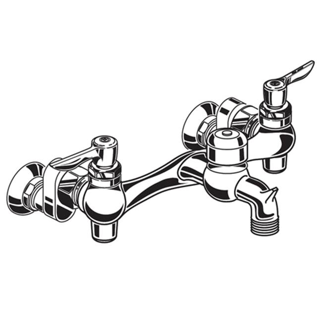 General Plumbing Supply DistributionAmerican StandardWall-Mount Service Sink Faucet With 3-Inch Vacuum Breaker Spout and Offset Shanks