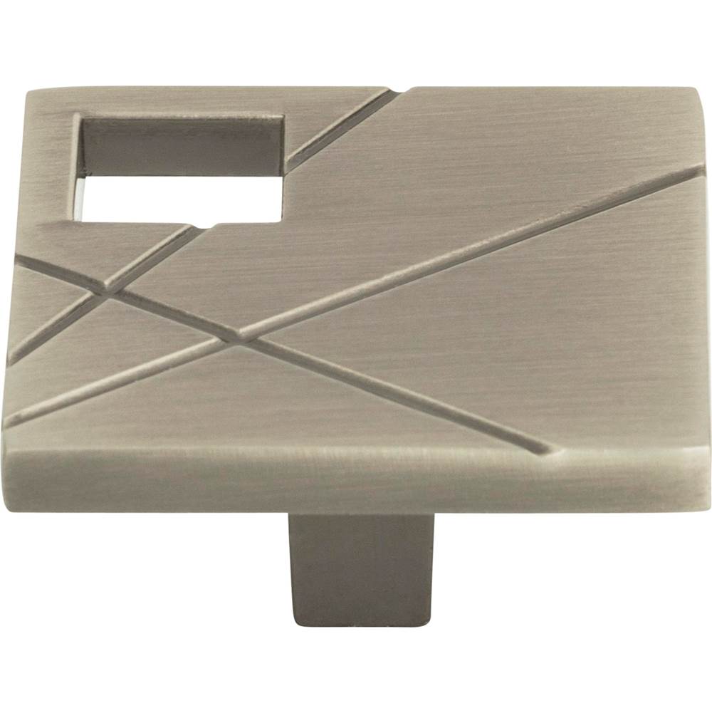 General Plumbing Supply DistributionAtlasModernist Right Square Knob 1 1/2 Inch Brushed Nickel