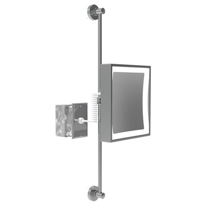 General Plumbing Supply DistributionBaci MirrorsBaci Senior Rectangular Wall Mirror With Slide Bar 5X