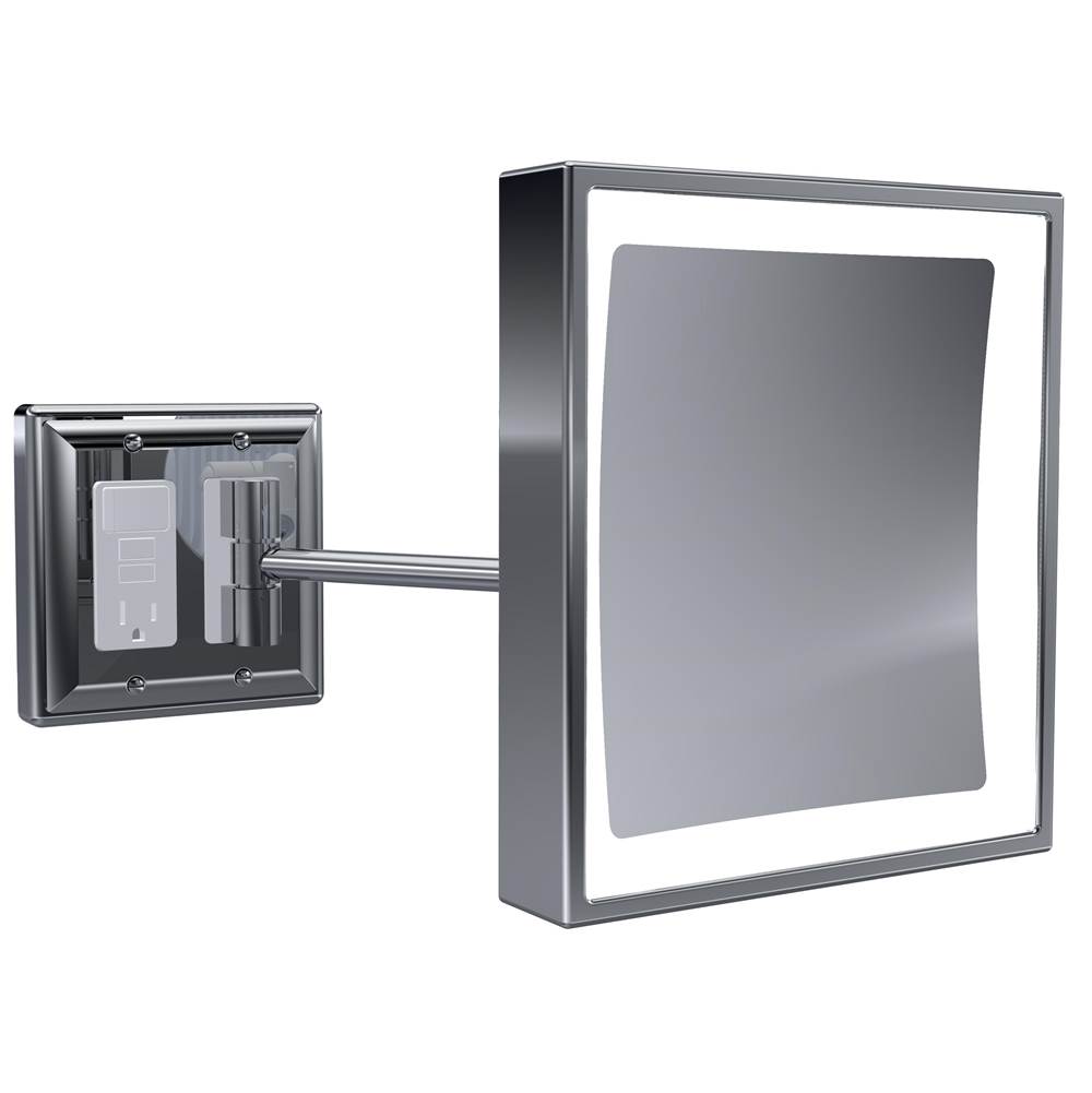 Baci Mirrors Magnifying Mirrors Bathroom Accessories item BSR-209-PB