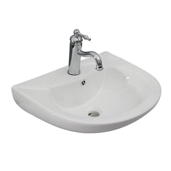 General Plumbing Supply DistributionBarclayBanks  Wall-Hung with 1Faucet Hole, Overflow, White