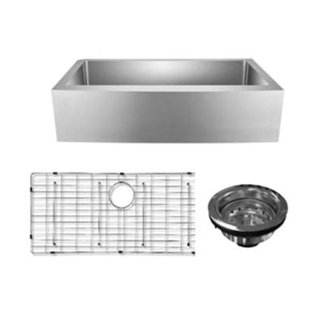General Plumbing Supply DistributionBarclayAmanda 27'' Gold SS Curved Sink W/Gold Wiregrid And Strainer