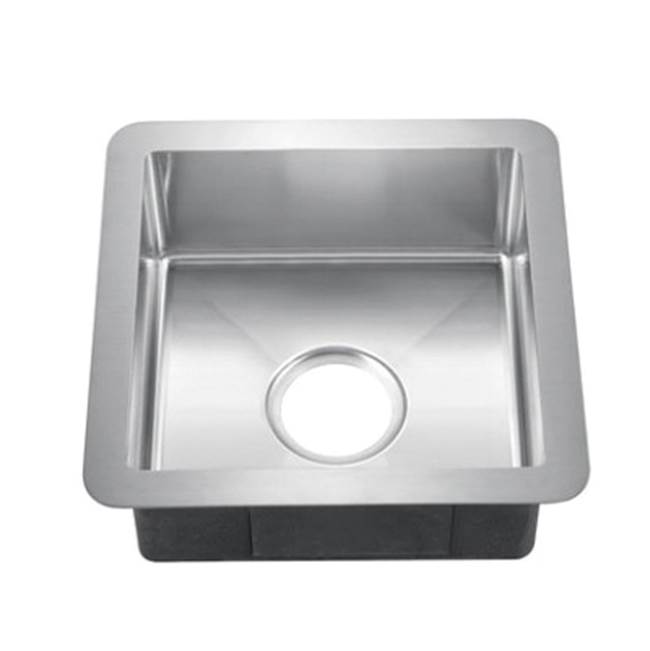 General Plumbing Supply DistributionBarclayRena 15'' Gold SS Square Sink W/Gold Wiregrid And Strainer