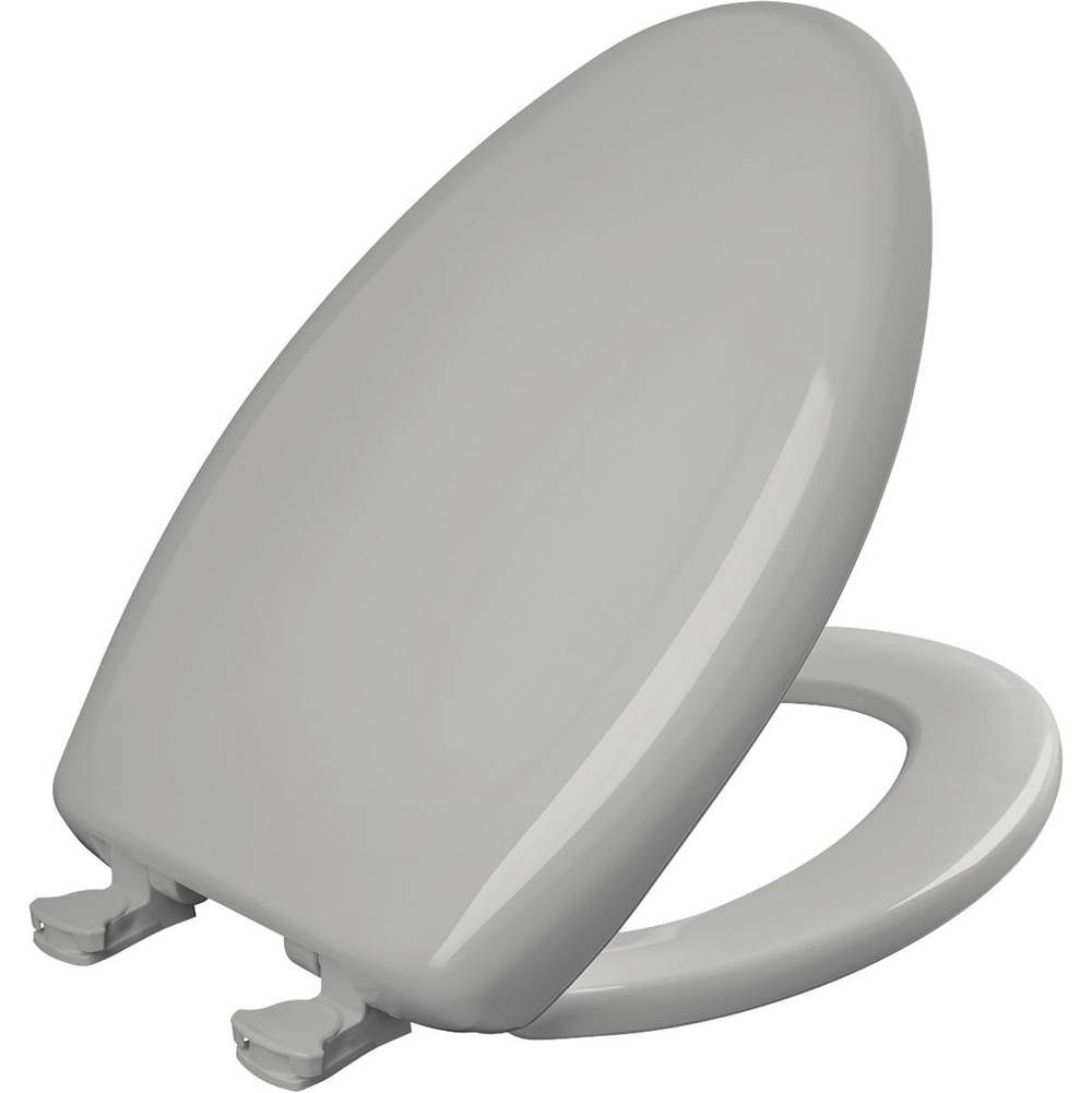 General Plumbing Supply DistributionBemisElongated Plastic Toilet Seat with WhisperClose with EasyClean & Change Hinge and STA-TITE in Silver