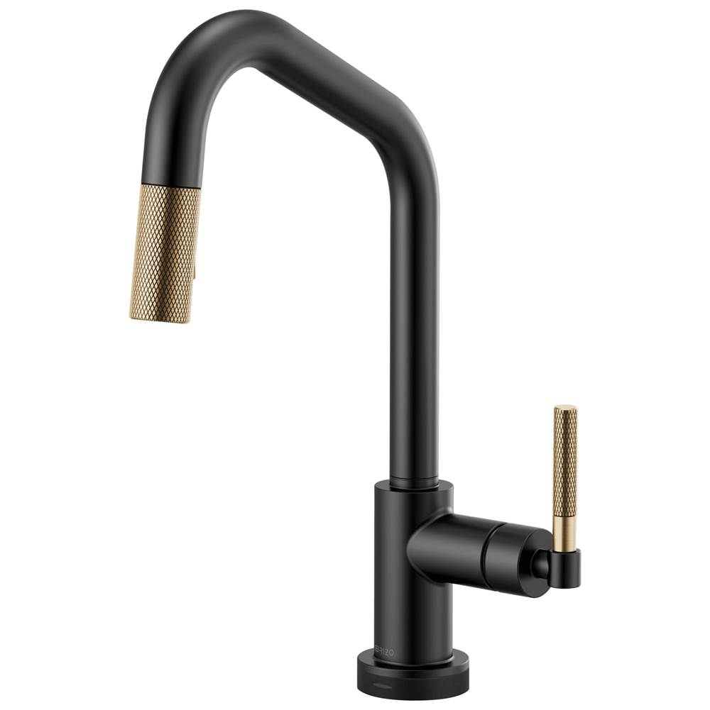 General Plumbing Supply DistributionBrizoLitze® SmartTouch® Pull-Down Kitchen Faucet with Angled Spout and Knurled Handle
