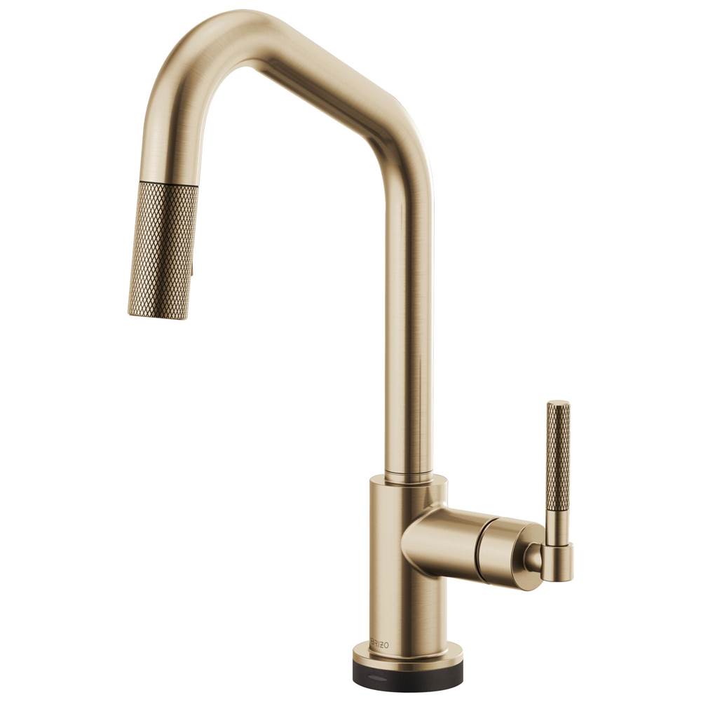 General Plumbing Supply DistributionBrizoLitze® SmartTouch® Pull-Down Kitchen Faucet with Angled Spout and Knurled Handle
