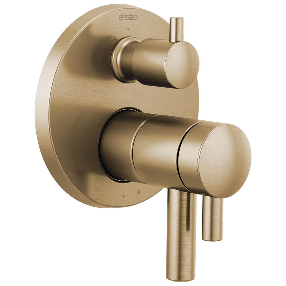 Brizo Thermostatic Valve Trims With Integrated Diverter Shower Faucet Trims item T75575-GL