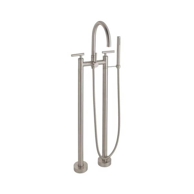 General Plumbing Supply DistributionCalifornia FaucetsContemporary Floor Mount Tub Filler - Arc Spout