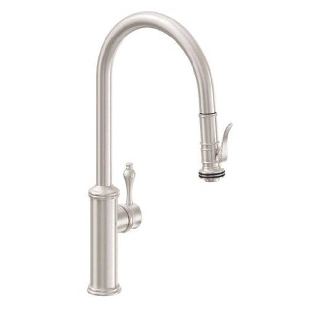 California Faucets Pull Down Faucet Kitchen Faucets item K10-100SQ-48-SB