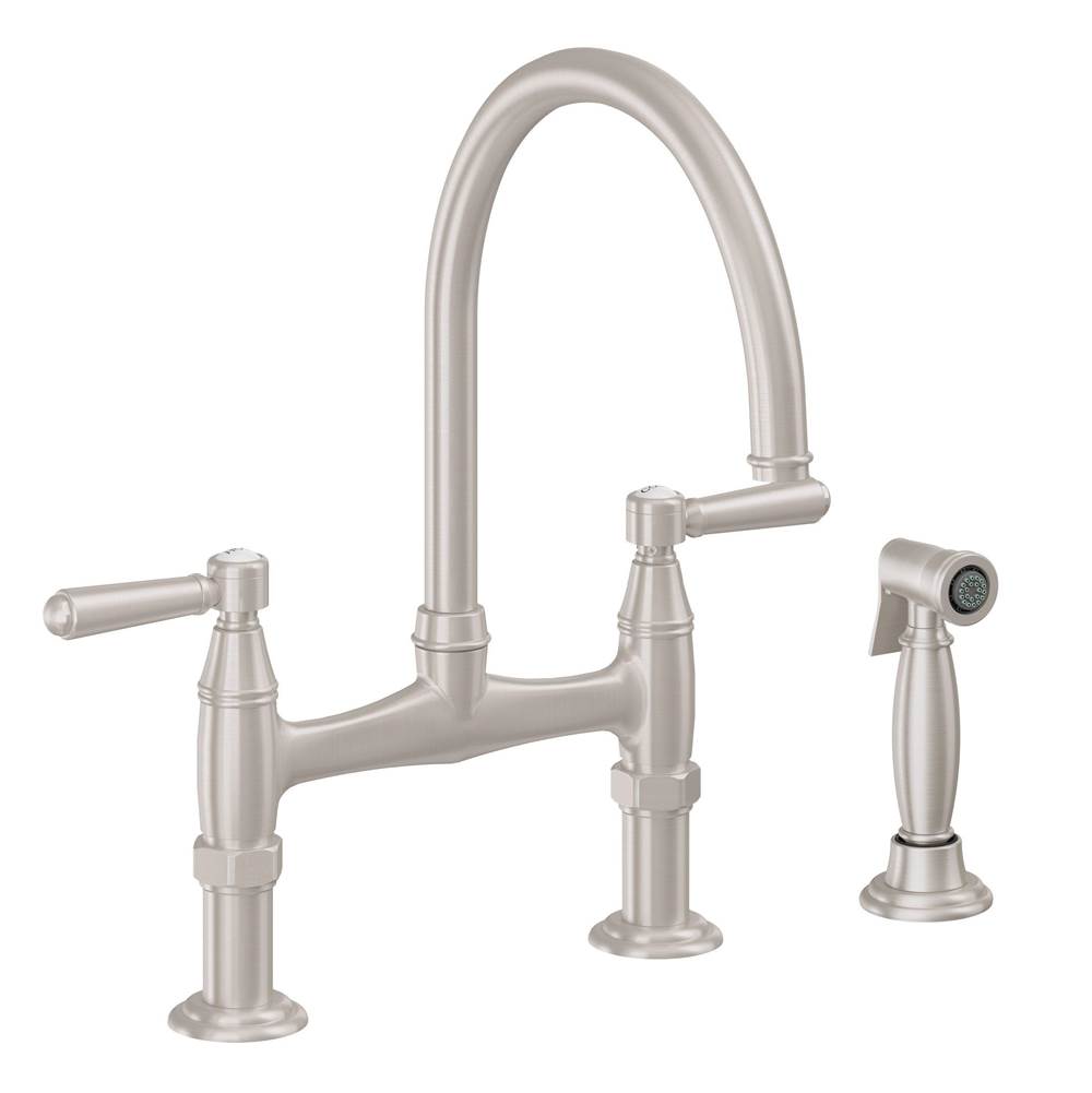 California Faucets Bridge Kitchen Faucets item K10-120S-33-BLKN