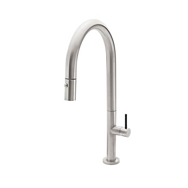 California Faucets Pull Down Faucet Kitchen Faucets item K50-100-BSST-WHT