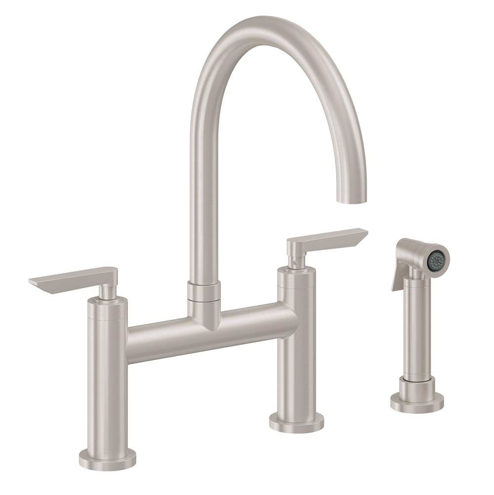 General Plumbing Supply DistributionCalifornia FaucetsBridge Kitchen Faucet with Sidespray - Arc Spout