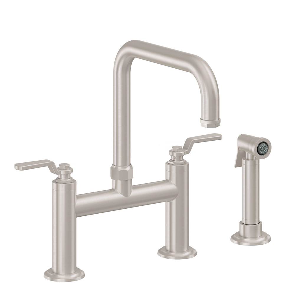 General Plumbing Supply DistributionCalifornia FaucetsBridge Kitchen Faucet with Sidespray - Quad Spout