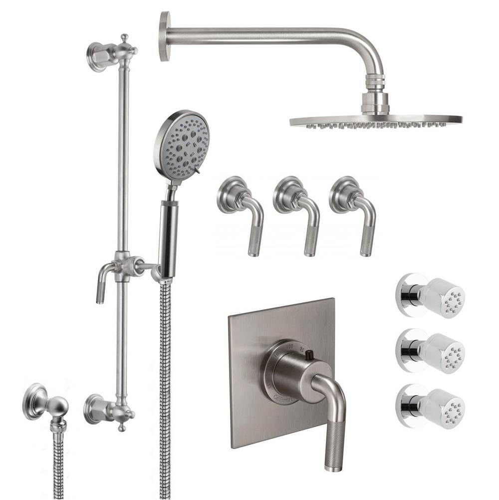 California Faucets Shower System Kits Shower Systems item KT08-30K.25-MBLK