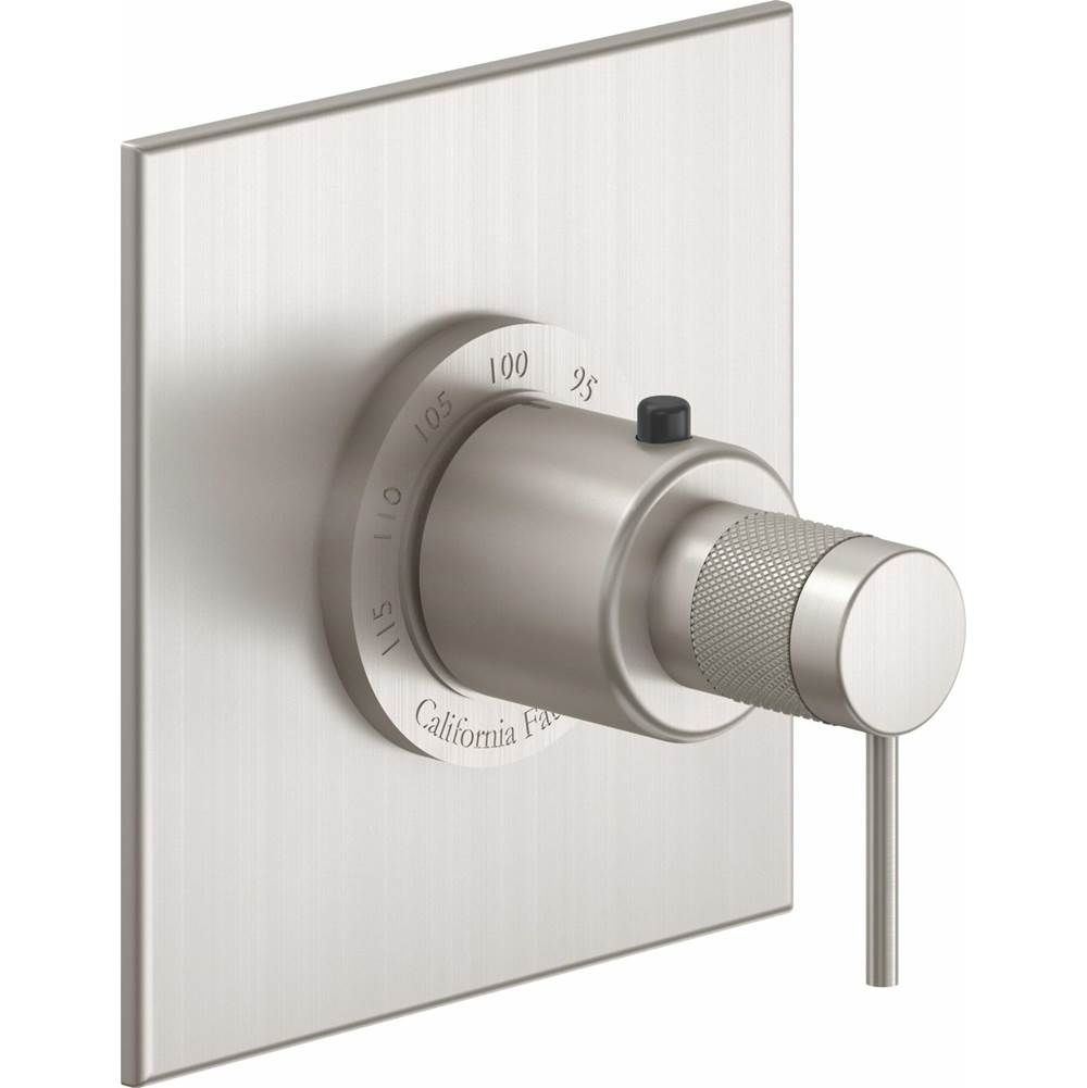 California Faucets Thermostatic Valve Trim Shower Faucet Trims item TO-THFN-52K-SBZ