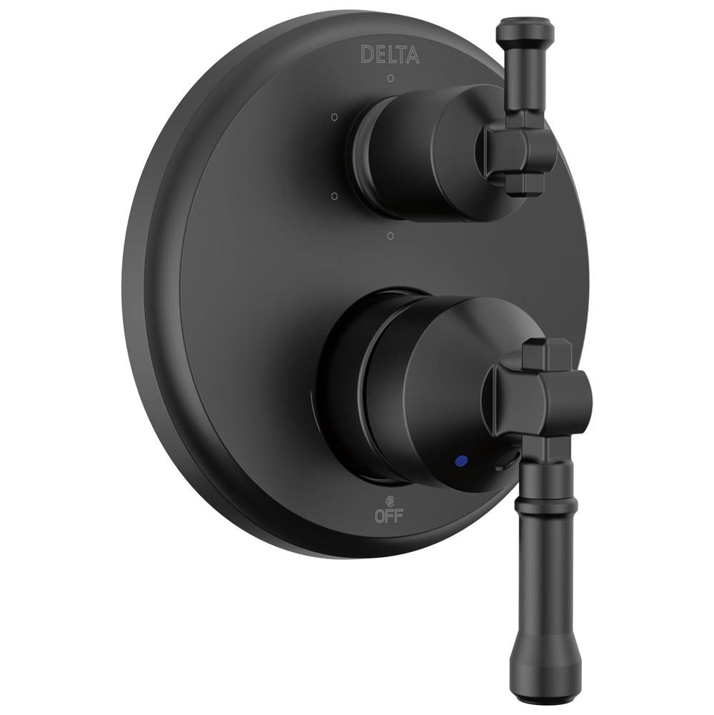 Delta Faucet Pressure Balance Trims With Integrated Diverter Shower Faucet Trims item T24984-BL