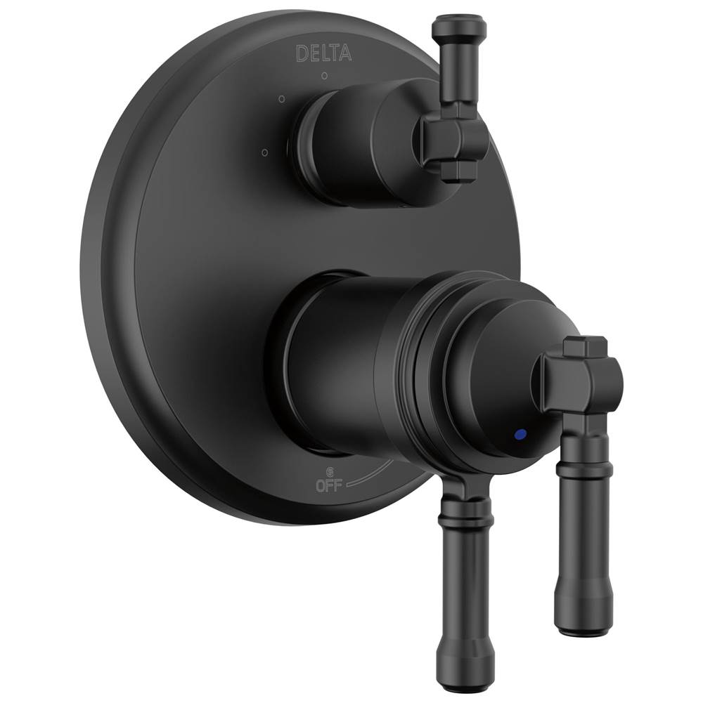 Delta Faucet Pressure Balance Trims With Integrated Diverter Shower Faucet Trims item T27T884-BL
