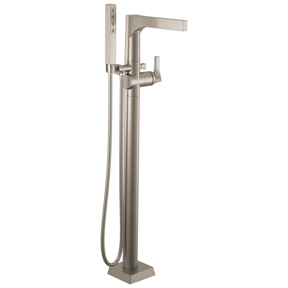 General Plumbing Supply DistributionDelta FaucetZura® Single Handle Floor Mount Tub Filler Trim with Hand Shower