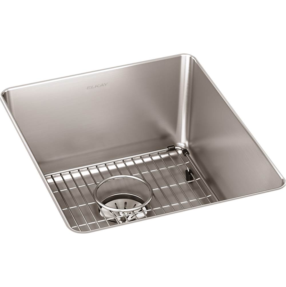 General Plumbing Supply DistributionElkay Reserve SelectionElkay Lustertone Iconix 16 Gauge Stainless Steel 16'' x 18-1/2'' x 8'' Single Bowl Undermount Sink Kit with Perfect Drain