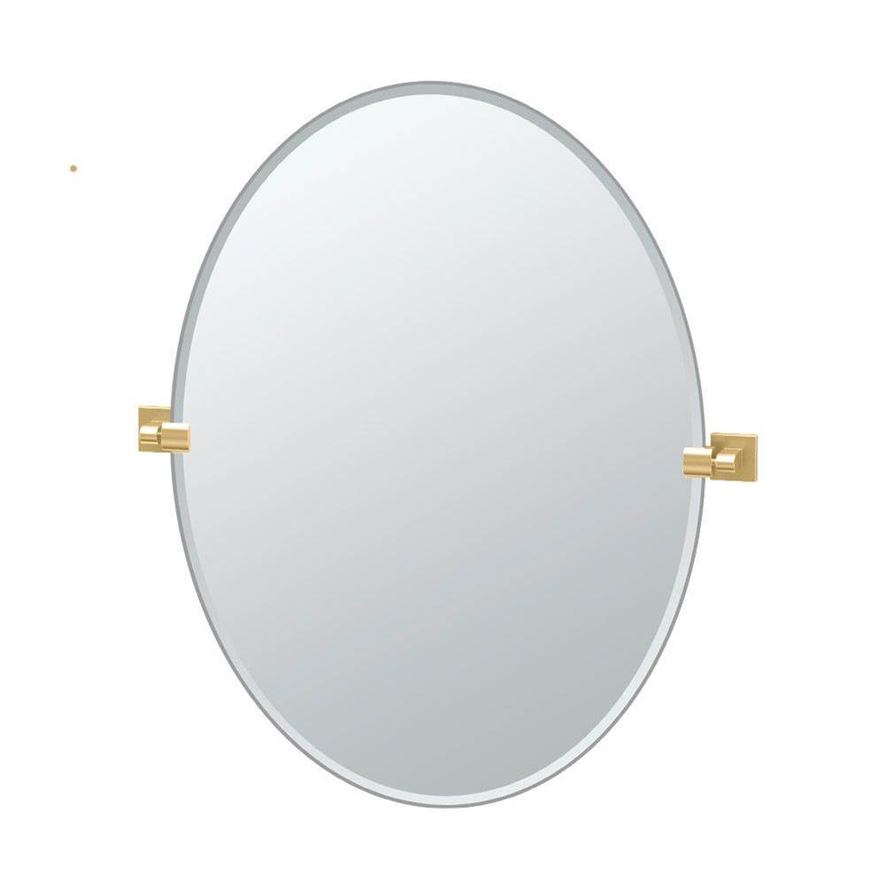 General Plumbing Supply DistributionGatcoElevate 32''H Oval Mirror Brushed Brass