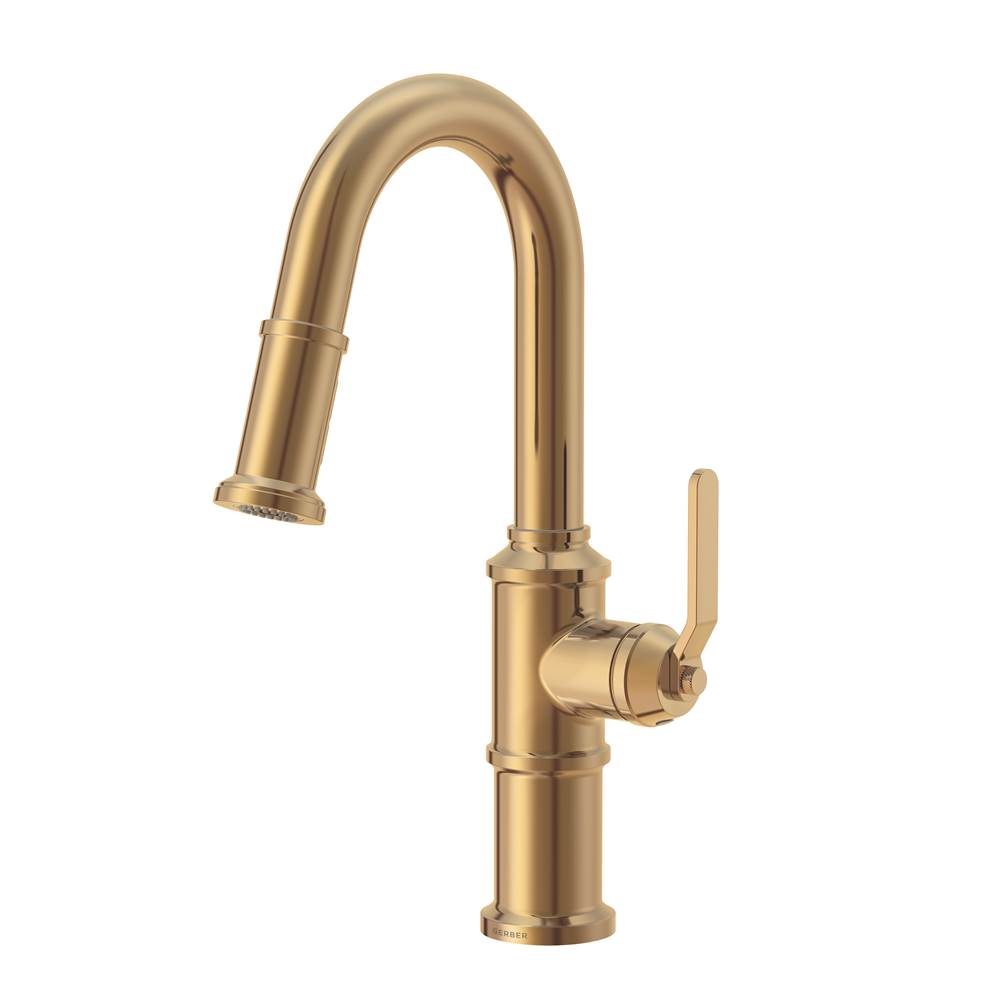 General Plumbing Supply DistributionGerber PlumbingKinzie 1H Pull-Down Prep Faucet 1.75gpm Brushed Bronze