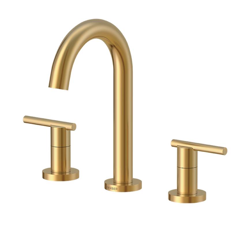 General Plumbing Supply DistributionGerber PlumbingParma Trim Line 2H Widespread Lavatory Faucet w/ Metal Touch Down Drain 1.2gpm Brushed Bronze