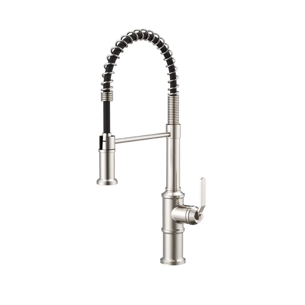 General Plumbing Supply DistributionGerber PlumbingKinzie 1H Pre-Rinse Kitchen Faucet 1.75gpm Stainless Steel