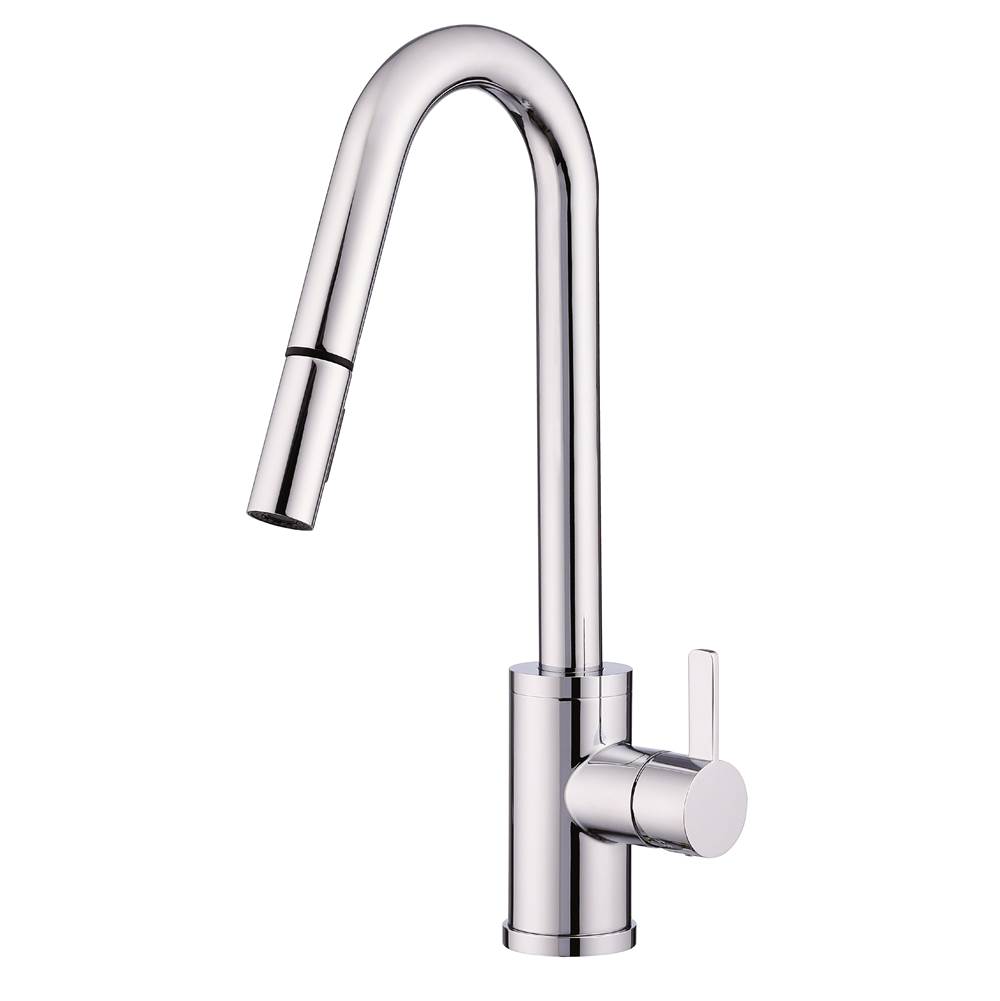 General Plumbing Supply DistributionGerber PlumbingAmalfi 1H Pull-Down Kitchen Faucet w/SnapBack Retraction 1.75gpm Chrome