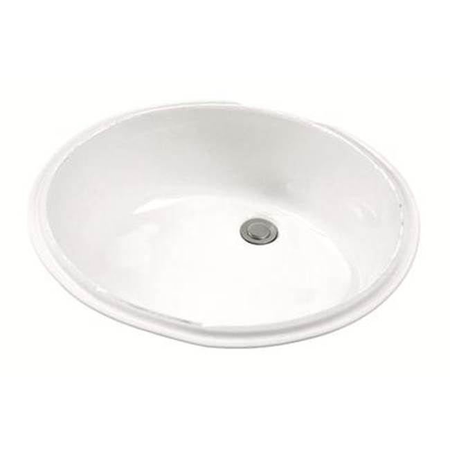 General Plumbing Supply DistributionGerber PlumbingLuxoval Petite Undercounter Lav with Front Overflow 18.25''X15'' White