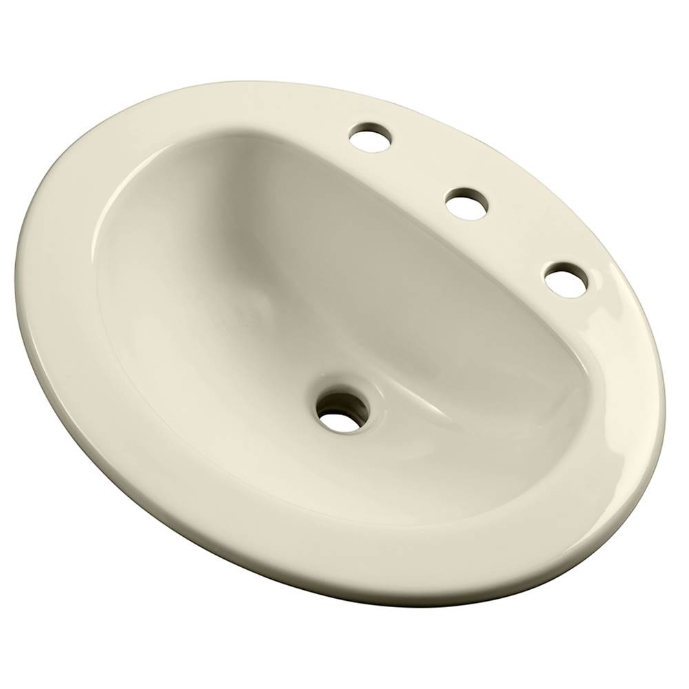 General Plumbing Supply DistributionGerber PlumbingMaxwell S-Rim Lav 20''X17''Oval 8''CC in Trapezoid Carton Biscuit