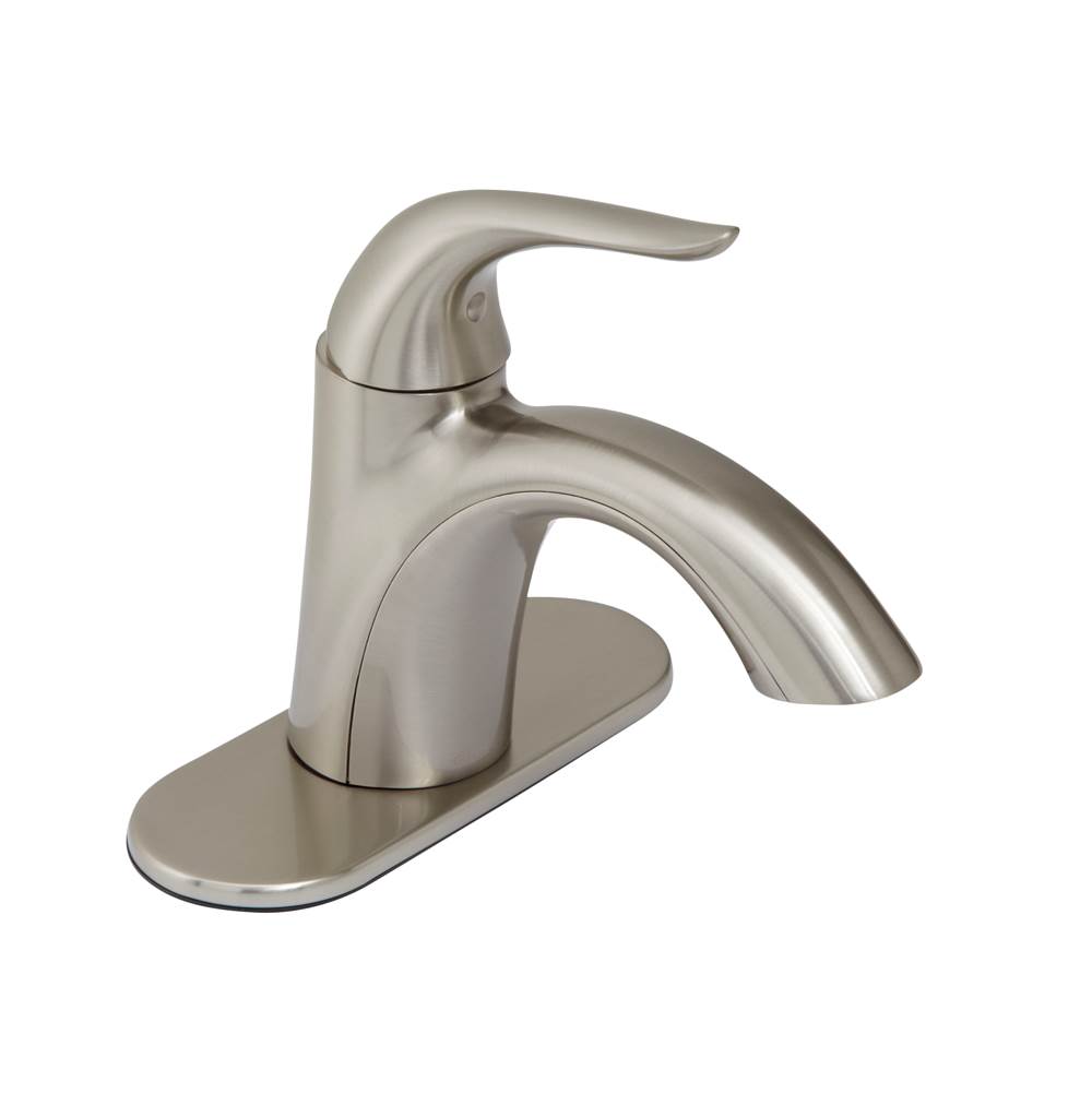 General Plumbing Supply DistributionGerber PlumbingViper 1H Lavatory Faucet Single Hole Mount w/ 50/50 Touch Down Drain 1.2gpm Brushed Nickel
