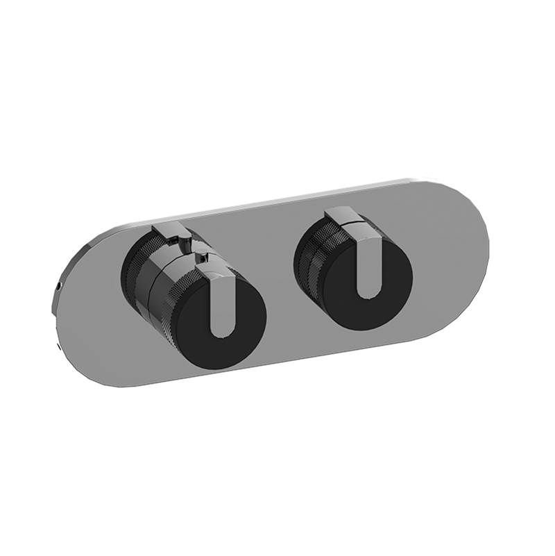 General Plumbing Supply DistributionGraffM-Series Round 2-Hole Trim Plate with MOD+ Handles (Horizontal Installation)