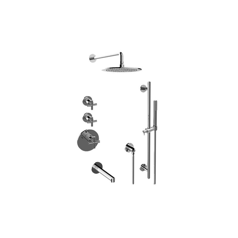 Graff  Shower Systems item GL3.F12ST-C17E0-BK