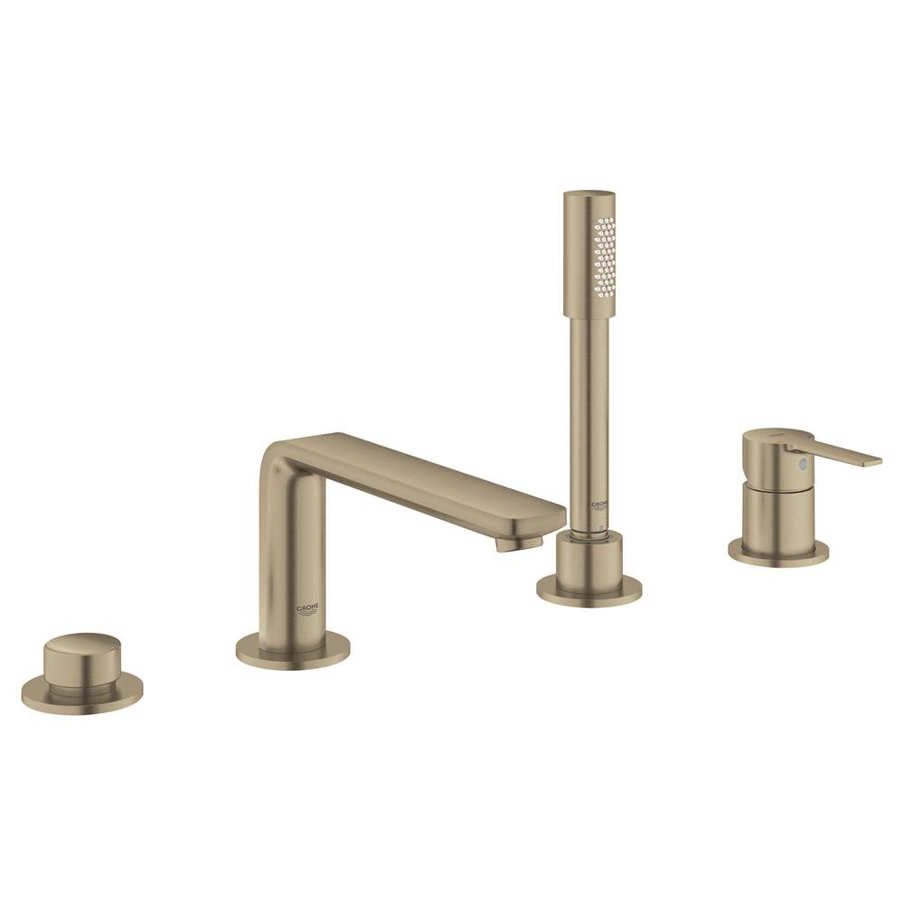 General Plumbing Supply DistributionGrohe4-Hole Single-Handle Deck Mount Roman Tub Faucet with 1.75 GPM Hand Shower