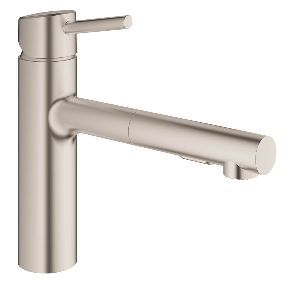 General Plumbing Supply DistributionGroheConcetto Single-Handle Pull-Out Kitchen Faucet Dual Spray 1.5 GPM