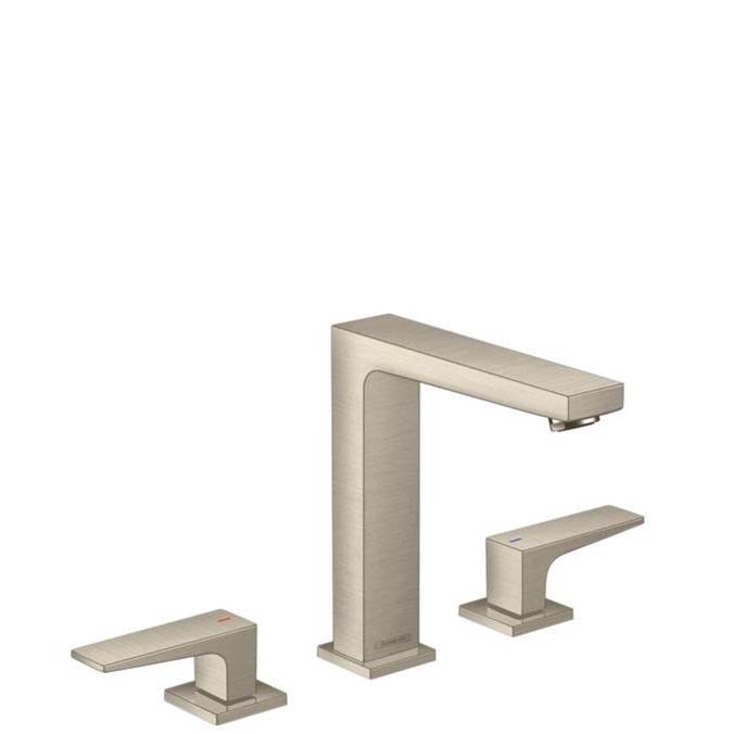 General Plumbing Supply DistributionHansgroheMetropol Widespread Faucet 160 with Lever Handles and Pop-Up Drain, 1.2 GPM in Brushed Nickel