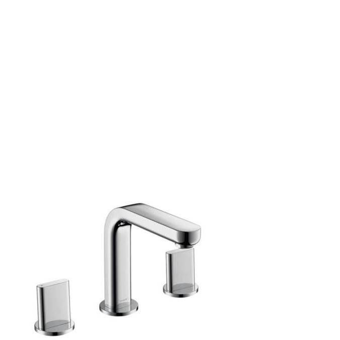 General Plumbing Supply DistributionHansgroheMetris S Widespread Faucet 100 with Full Handles and Pop-Up Drain, 1.2 GPM in Chrome