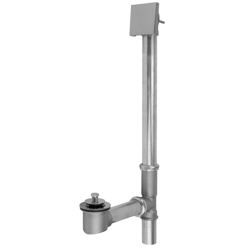 General Plumbing Supply DistributionJacloBrass Tub Drain Bottom Outlet Lift & Turn with Faceplate (Square) Tub Waste