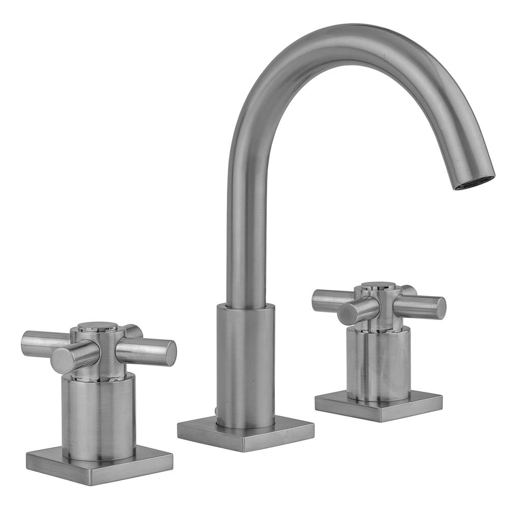 General Plumbing Supply DistributionJacloUptown Contempo Faucet with Square Escutcheons & Contempo High Cross Handles- 0.5 GPM