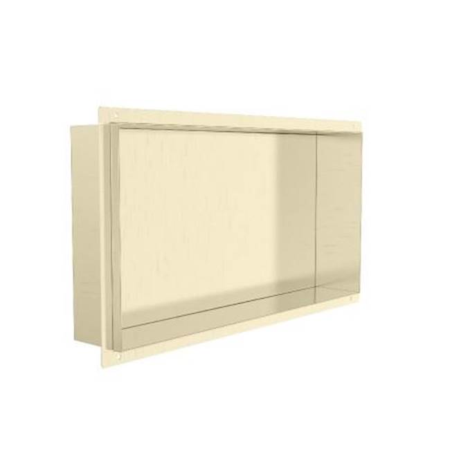 General Plumbing Supply DistributionKartnersShower Niches - 12-inch x 24-inch Tile Ready Shower Niches-Brushed Brass