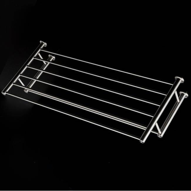 General Plumbing Supply DistributionLacavaWall-mount towel shelf with a towel bar made of stainless steel.W: 19 5/8'' D: 8 7/8''H: 4 3/8''