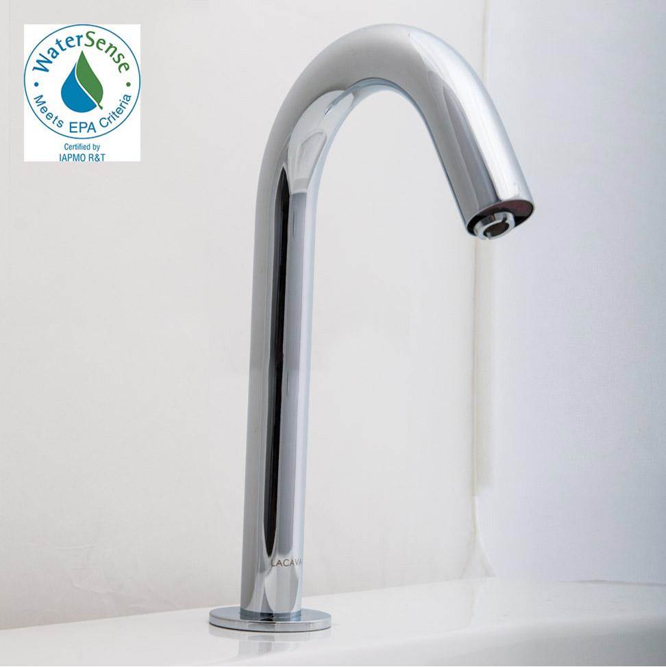 General Plumbing Supply DistributionLacavaElectronic Bathroom Sink faucet for cold or premixed water. Recommended mixing valves sold separately: EX20A or EX25A. SPOUT: 5'', H: 9 1/2''.