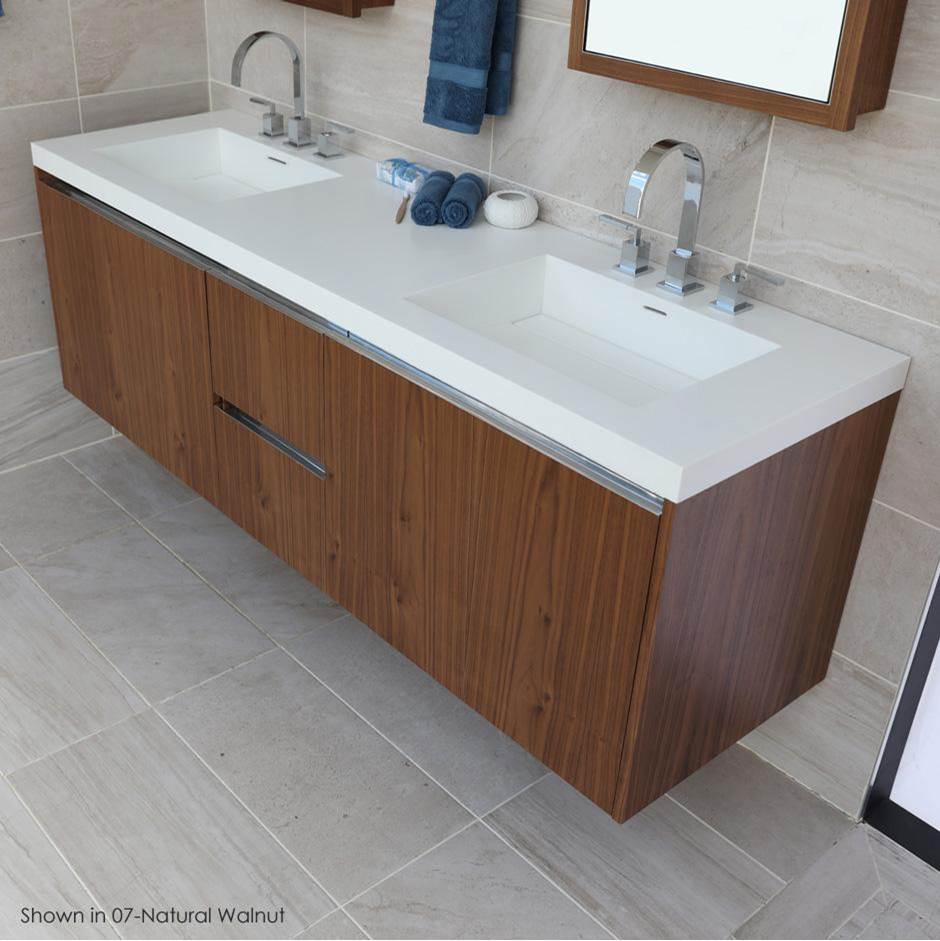 General Plumbing Supply DistributionLacavaVanity-top double bowl Bathroom Sink made of solid surface