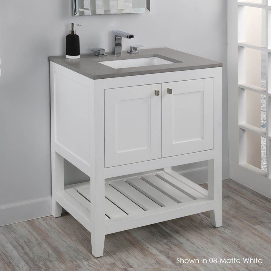 General Plumbing Supply DistributionLacavaFree standing under-counter vanity with two doors(knobs included) and slotted shelf in wood.