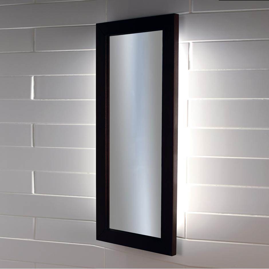 General Plumbing Supply DistributionLacavaWall-mount mirror in metal or wooden frame with LED lights. W: 15'', H: 34'', D: 1''.